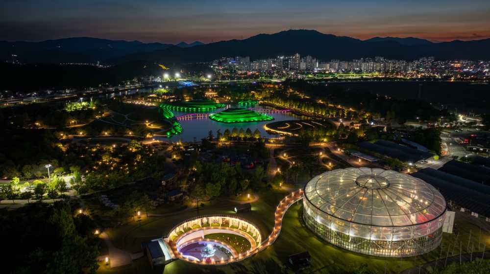 ▲ 순천만국가정원 야경