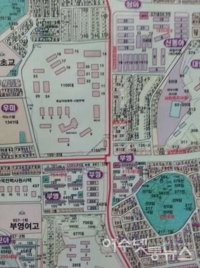 ▲ 2013년 1월 여수시 계획 속에 ‘여수국가산단 입주 대기업들의 사택 17개단지 2,931세대의 환경 개선 사업을 2020년까지 진행해 산단 유출 인구의 재흡수도 고려하고 있다’는 내용도 들어있다. 