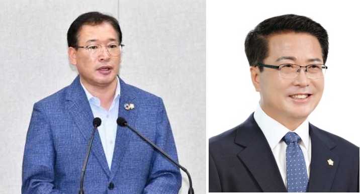 ▲제8대 여수시의회 문갑태 부의장과 원내대표에는 이선효 의원