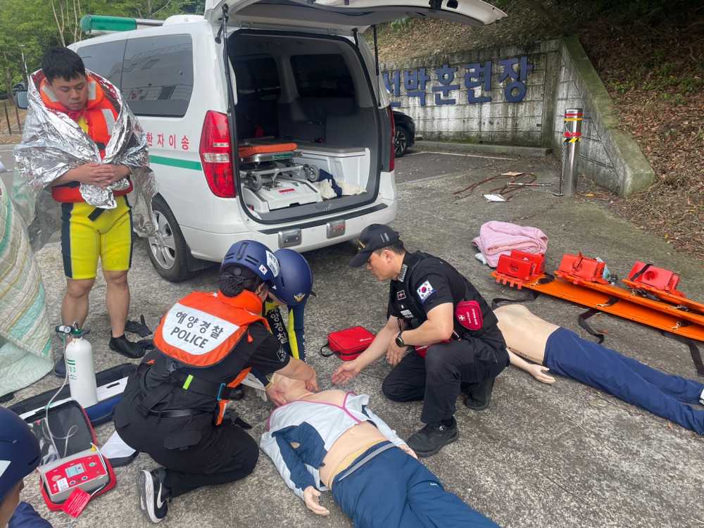 ▲ FTX 훈련(응급환자)