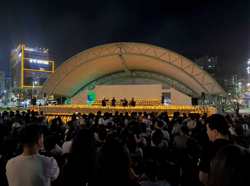 ▲ 리듬 오브 더 나이트, 여수(Rhythm of the night, Yeosu) 캔들라이트 콘서트