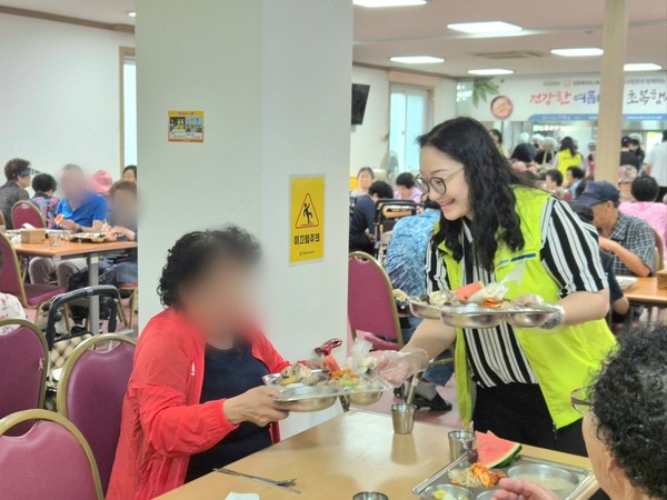 ▲ 한화에어로스페이스(주) 여수사업장과 함께하는 건강한 여름나기 초복행사 