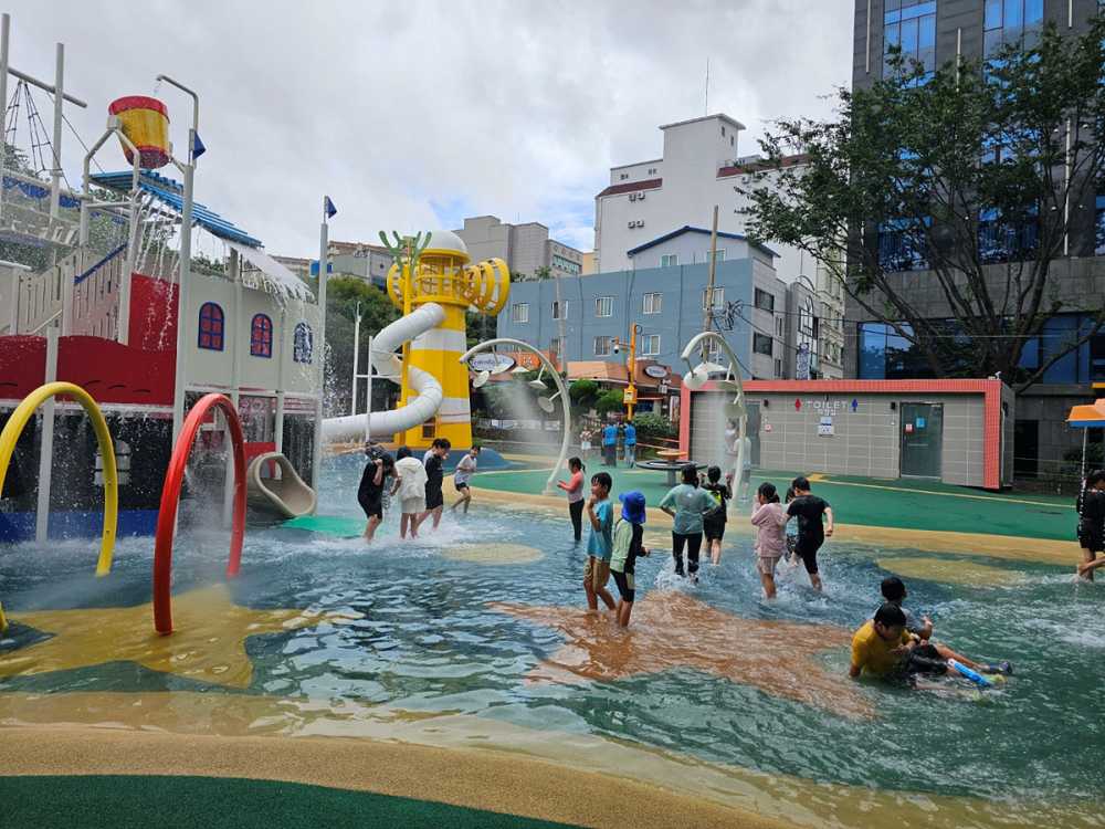 ▲ 여문공원 어린이 물놀이장