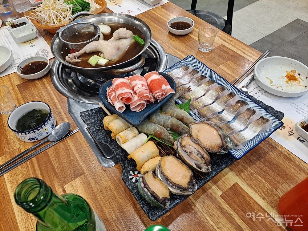 ▲세 번째로 내온 황제 코스요리의 식재료들이다. ⓒ조찬현