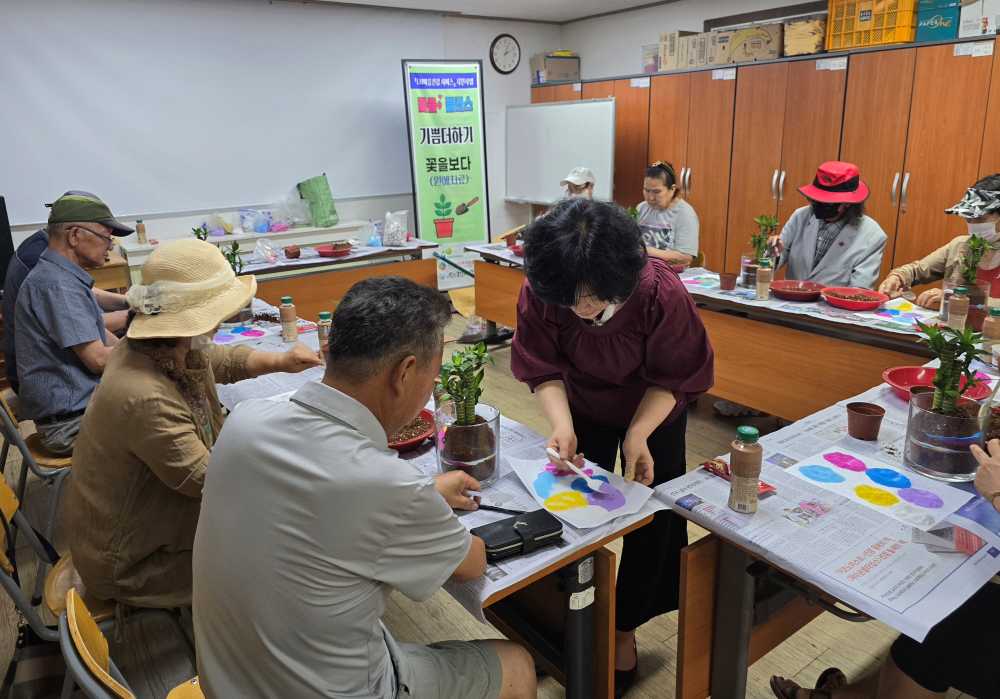 ▲ 원예치료with청란화원 이영진원예치료사