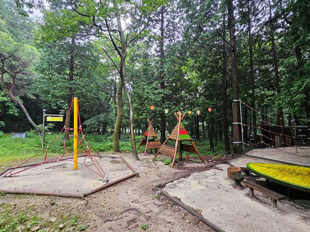 ▲ 미평산림욕장 유아숲체험원