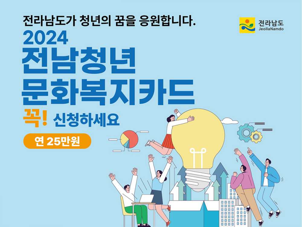 ▲ 2024년 하반기 전남청년 문화복지카드 지원 사업