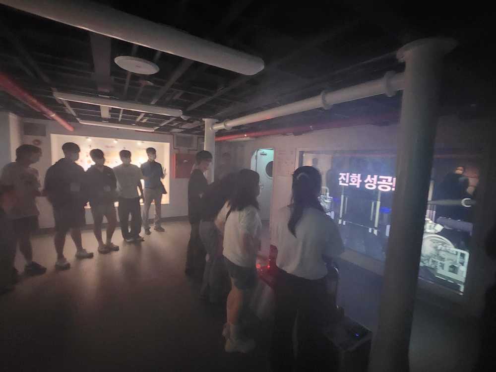 ▲ 선박 내부 화재진압 교육