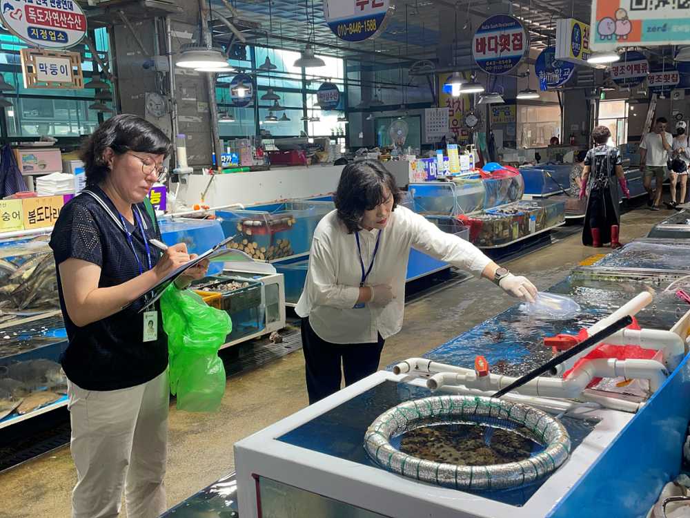 ▲ 수산물 안전관리 점검