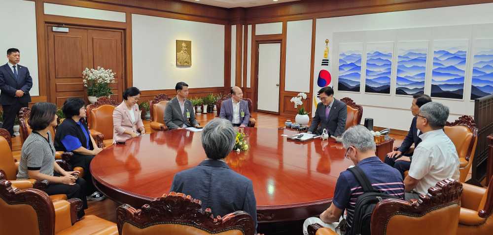 ▲ 여순사건왜곡비상대책위원회가 민주당 여순특위 위원들과 간담회를 가졌다.