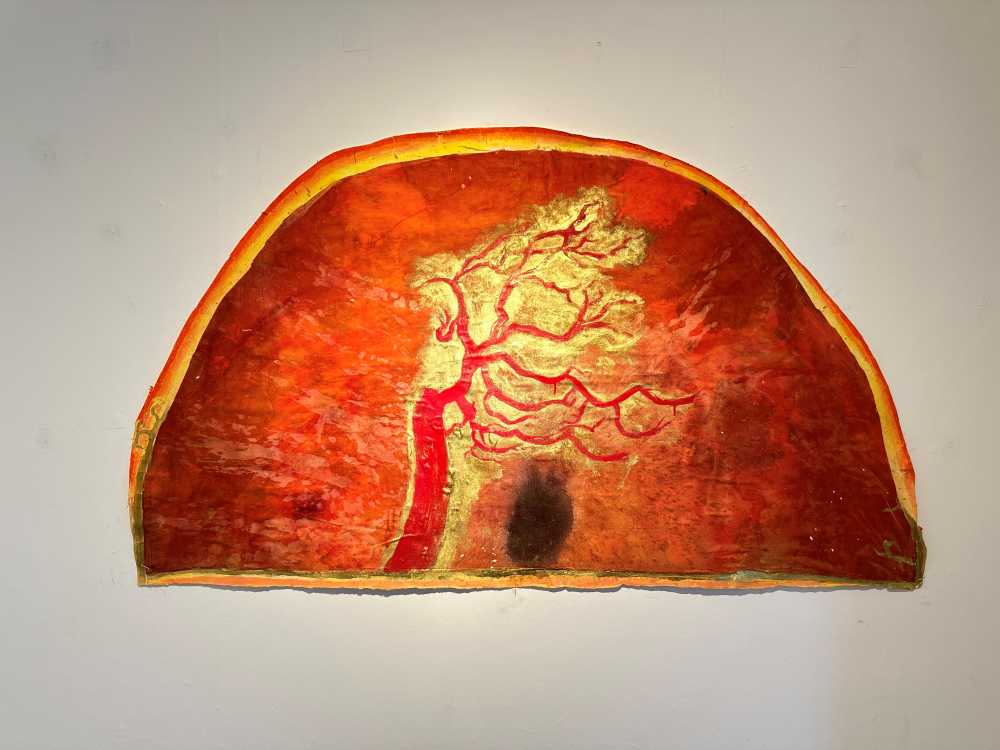 ▲ 고구려 벽화 각저총에 새겨진 생명수[生命樹]를 재해석한 이나경 작가의 작품