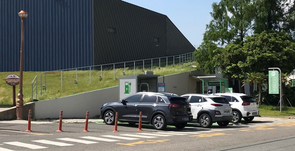 여수시청 전기차충전소 (자료사진)