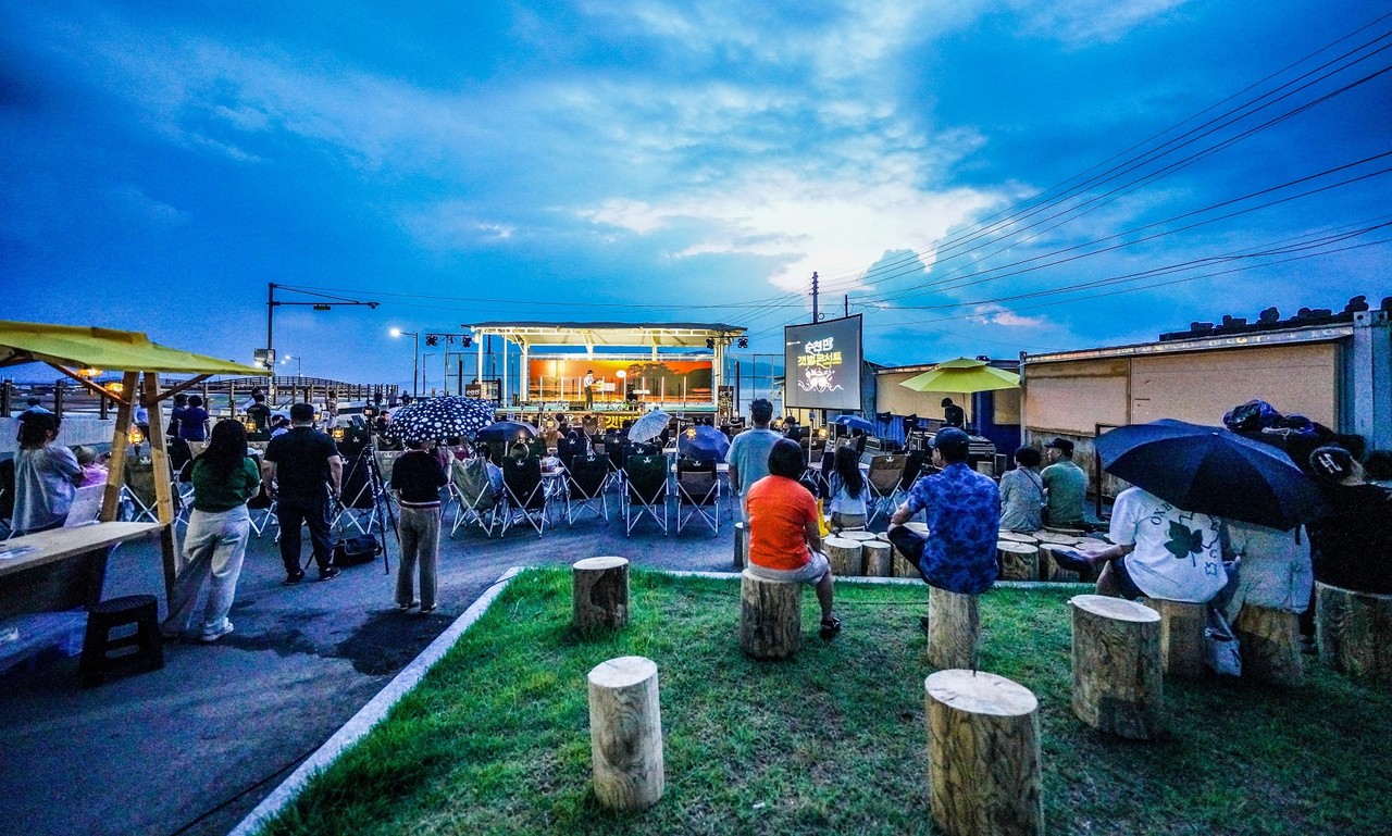 ▲지난 8월 10일 순천만 갯벌콘서트 행사 ⓒ순천시