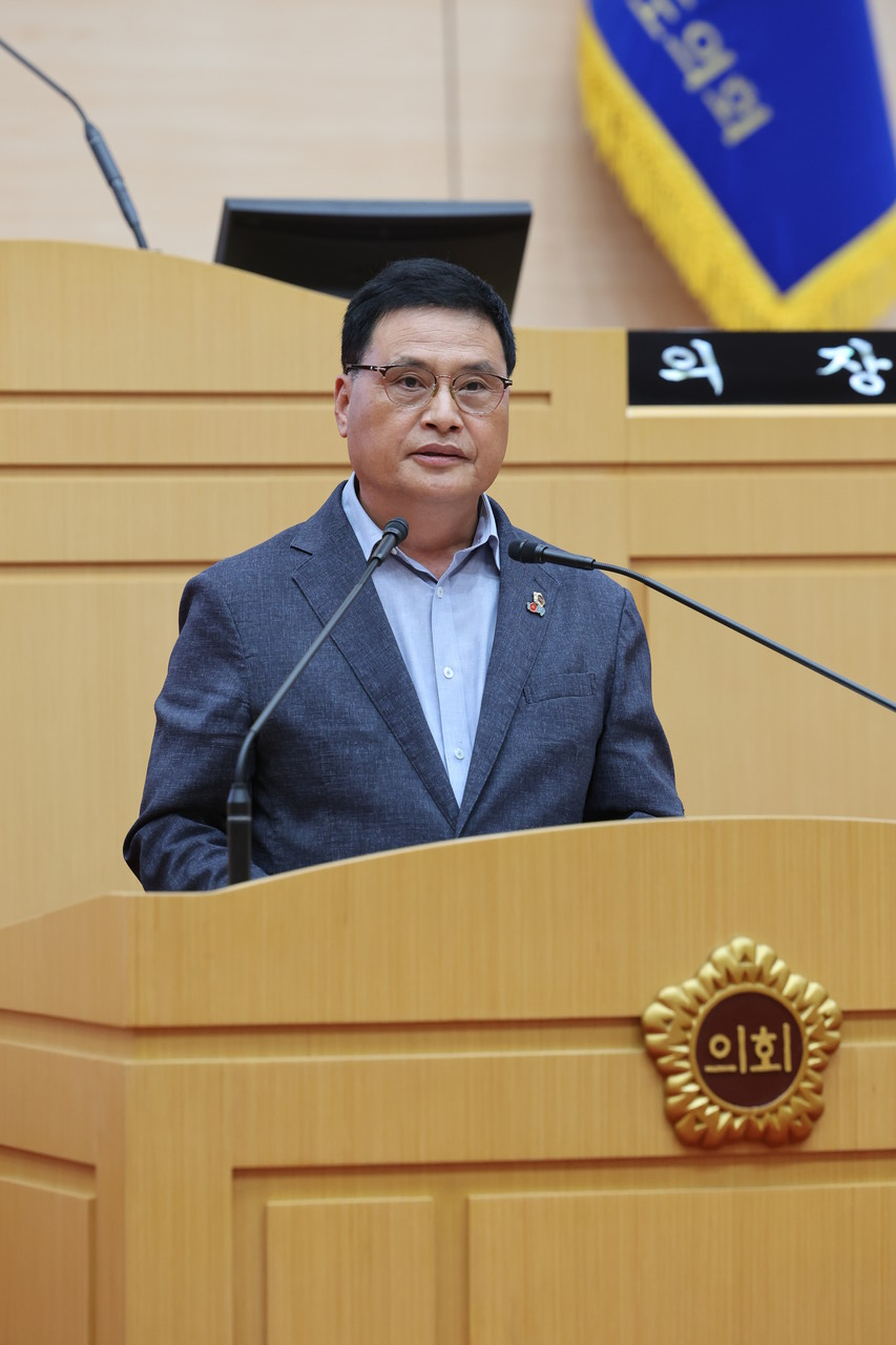 ▲주종섭 의원이 본회의장에서 발언하고 있다. ⓒ전남도의회