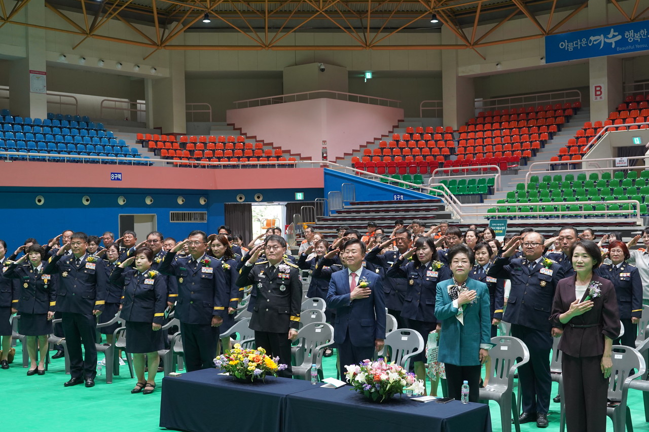 ▲ 여수소방서, 의용소방대 기술경연대회 ⓒ여수소방서