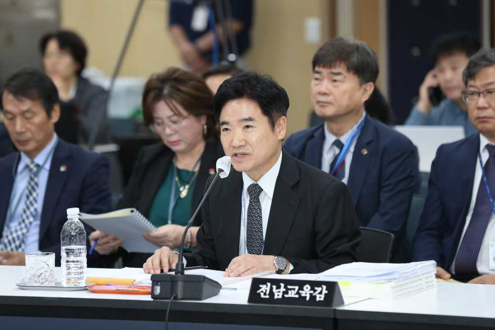 ▲ 17일 광주시교육청에서 열린 교육위원회 2024년 국정감사ⓒ전라남도교육청