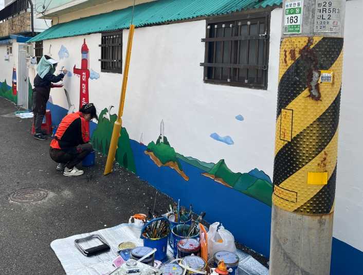 ▲ 여수시 문수동, 섬박람회 앞두고 ‘우리 섬’ 벽화 그리기 사업 추진ⓒ여수시