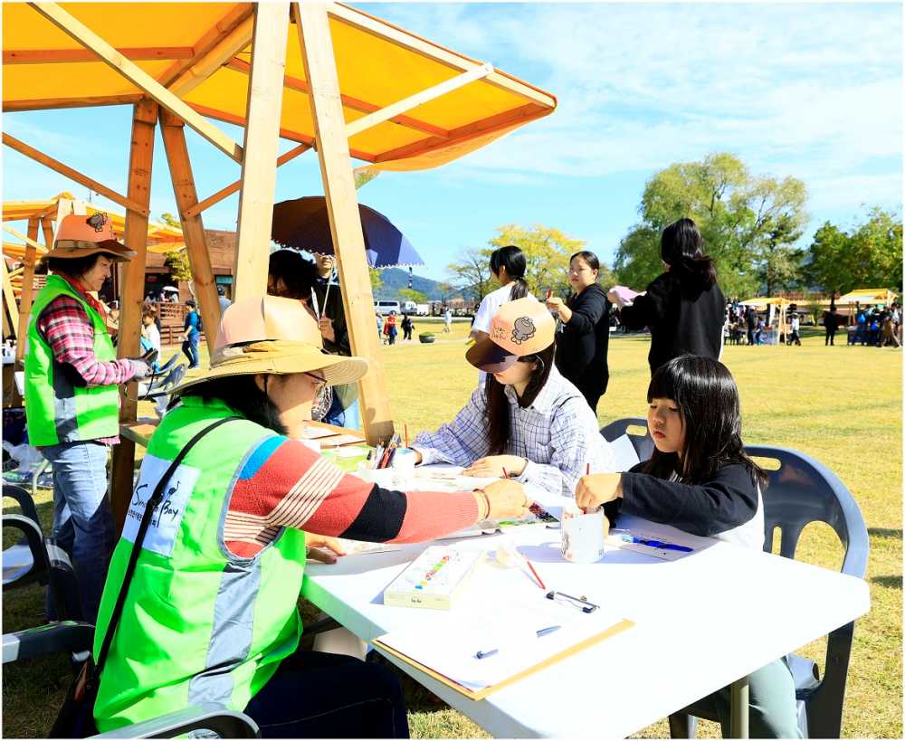 ▲ ​제25회 순천만 갈대축제 체험부스 ⓒ순천시