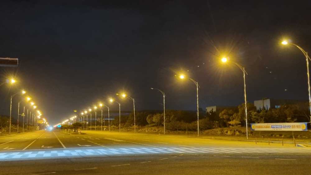 ▲ 율촌제1산단 조명등 교체사진 ⓒ여수시