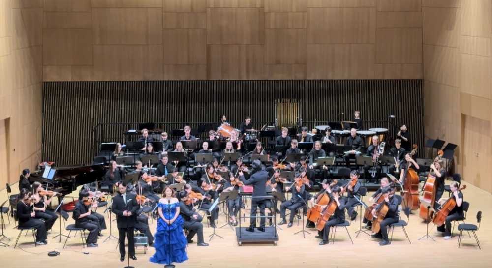 ▲ 통일아리랑 박소은소프라노와 강원용 바리톤이 노래하다ⓒ한독국제유진청소년오케스트라