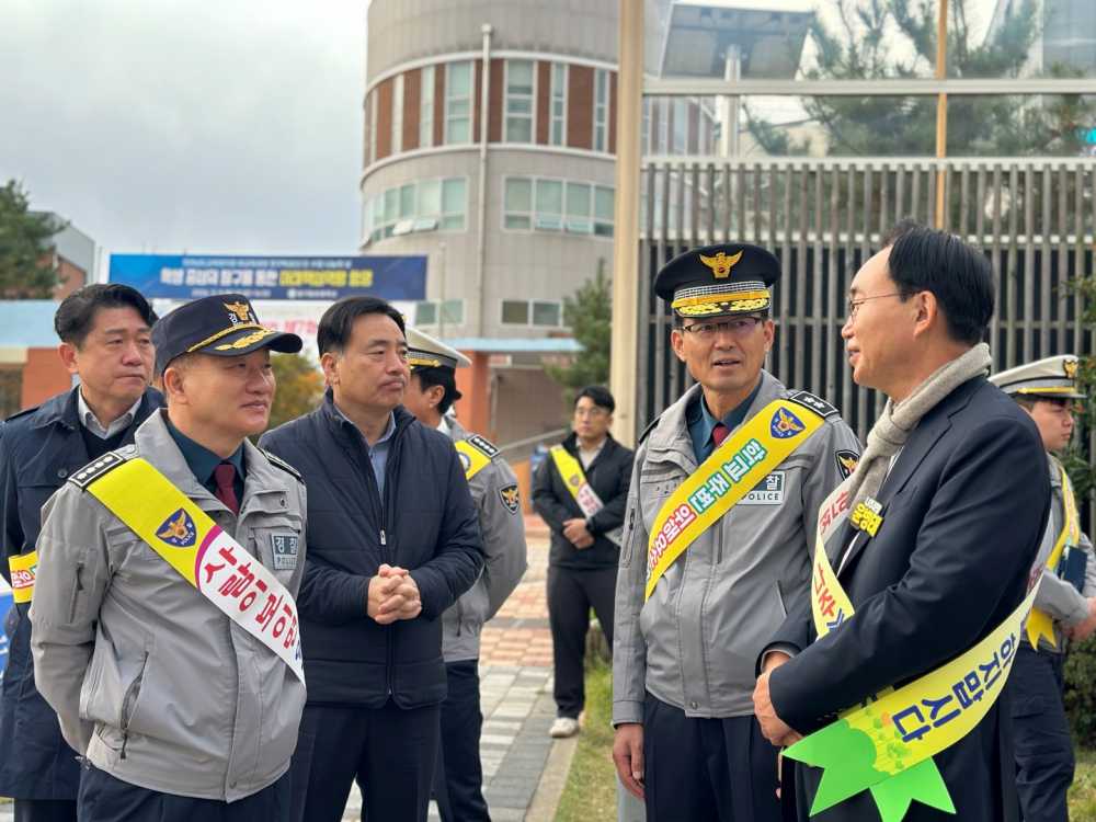 ▲ 교통안전 캠페인을 전개했다.ⓒ전라남도경찰청
