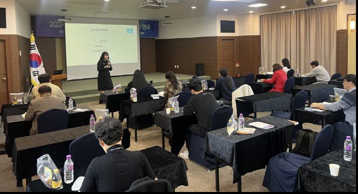▲  7일 보성다비치콘도에서 ‘2024. 하반기 전남교육 홍보 역량 강화 연수’가 진행되고 있다.ⓒ전라남도교육청