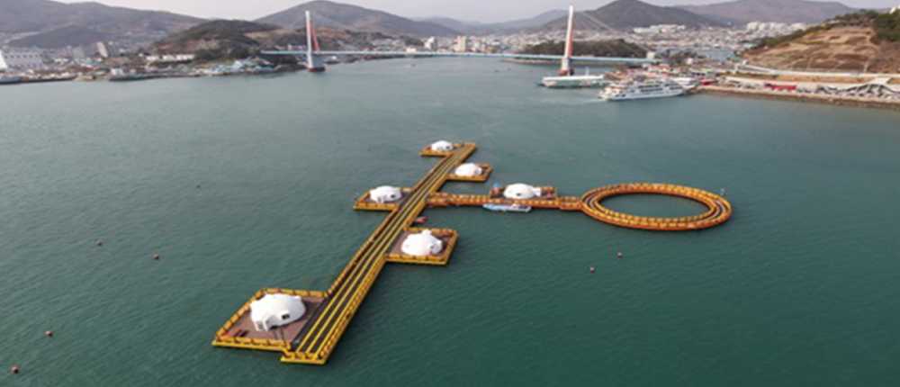 ▲ 여수시 돌산읍 우두리 강남금 해상 일원에 소재한 해양낚시공원 ⓒ여수시