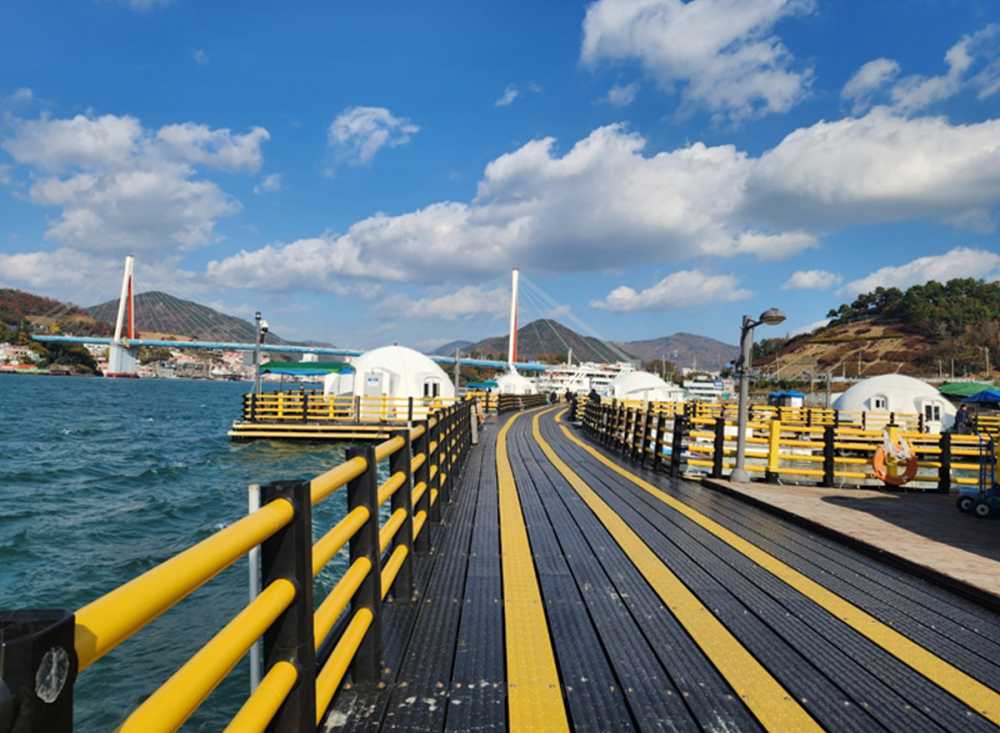 ▲여수시 돌산읍 우두리 강남금 해상 일원에 소재한 해양낚시공원 ⓒ여수시