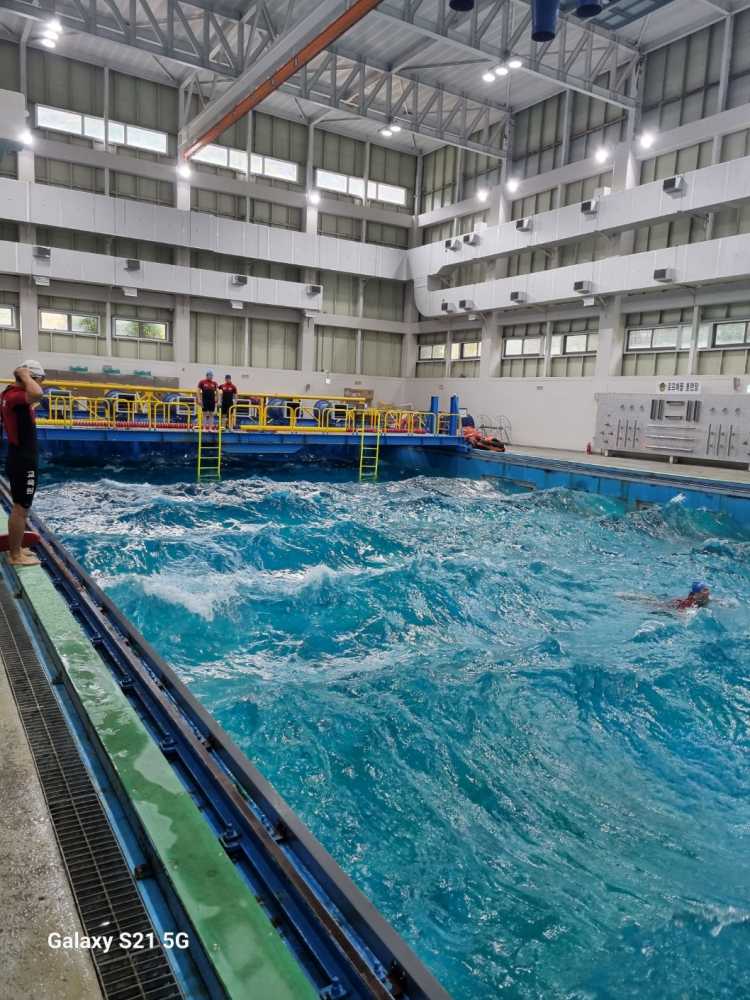 ▲ 악천후 구조훈련 모습ⓒ해양경찰교육원