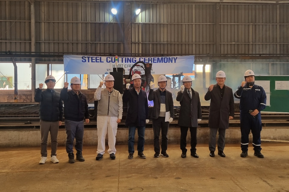 ▲ 여수시, 119톤급 다목적 관공선(어업지도선) 강재절단식 ⓒ여수시