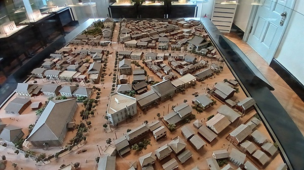 ▲ 일제강점기 시절 목포시가지 모습을 미니어처로 재현한 모습. 당시 목포가 얼마나 번성했는가를 짐작할 수 있다. ⓒ 오문수