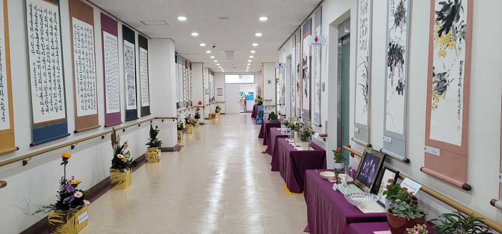 ▲  여수시 어르신문화체육센터, 어르신 작품 전시회 열어ⓒ여수시