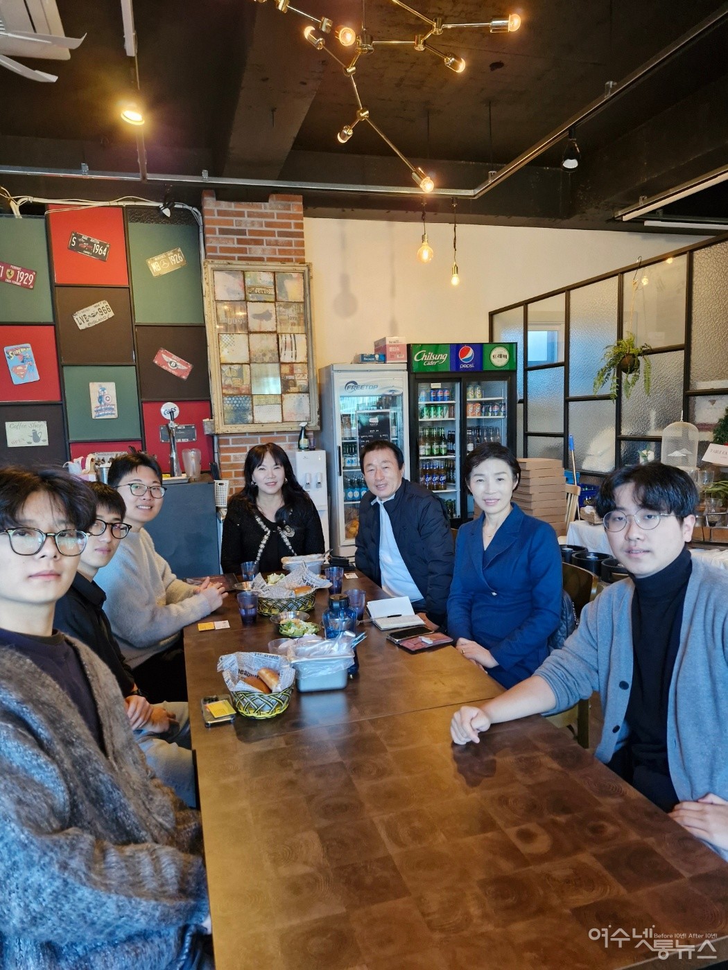 ▲ 여수동고동락(회장 송경진) 집행부가 전남대학교 학생들을 만나 청년 복지와 지역사회의 상생을 주제로 열린 간담회 ⓒ최은서