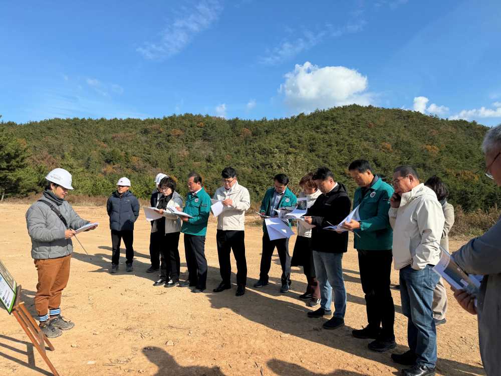 ▲ 돌산지역 급수안정화 공사 현장 ⓒ여수시의회