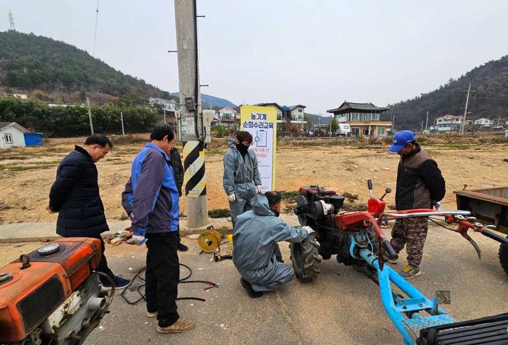 ▲23년도 농기계 순회수리 교육 모습ⓒ여수시