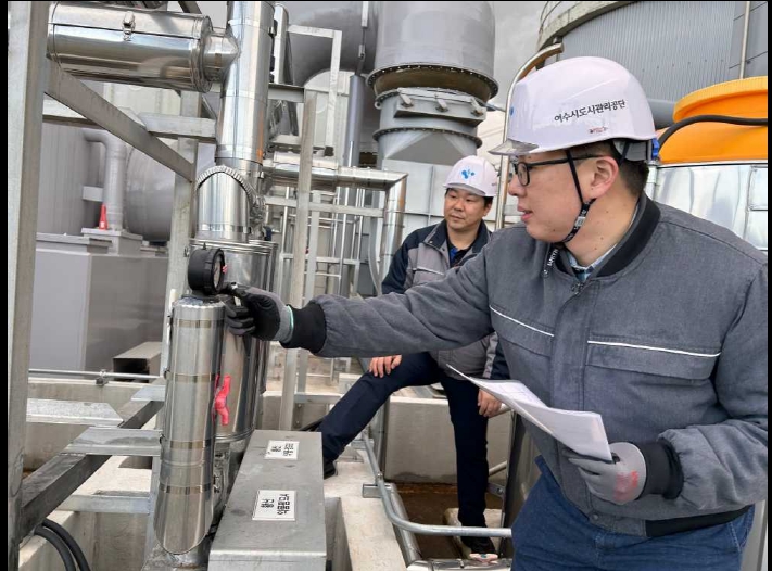 ▲ 시설물 안전점검 모습. ⓒ여수시도시관리공단