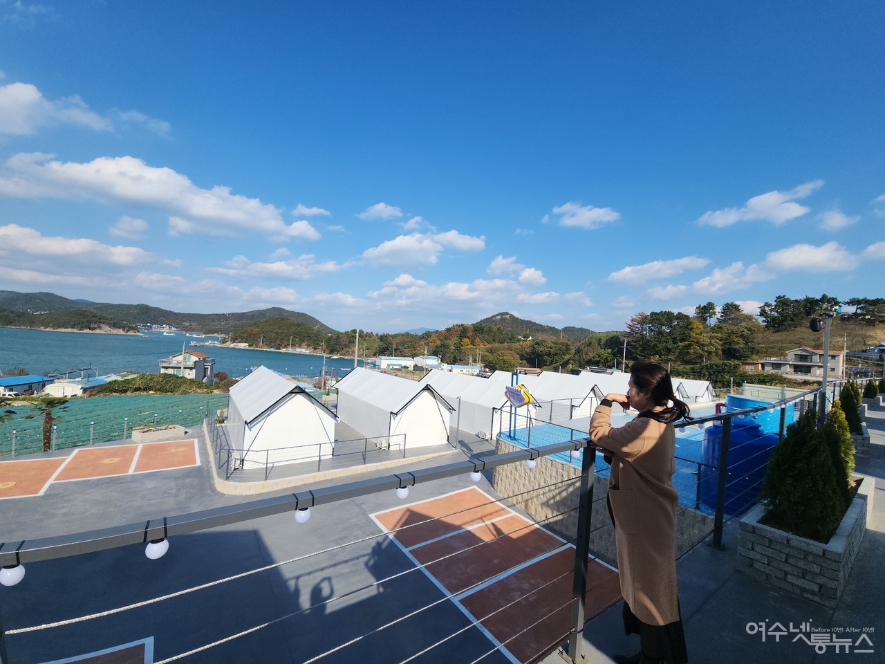 ▲여수시 돌산 안굴전 바다가 확트인 럭셔리 글램핑 비토애는 여수의 또다른 명물 감성캠핑이 기대된다 ⓒ심명남