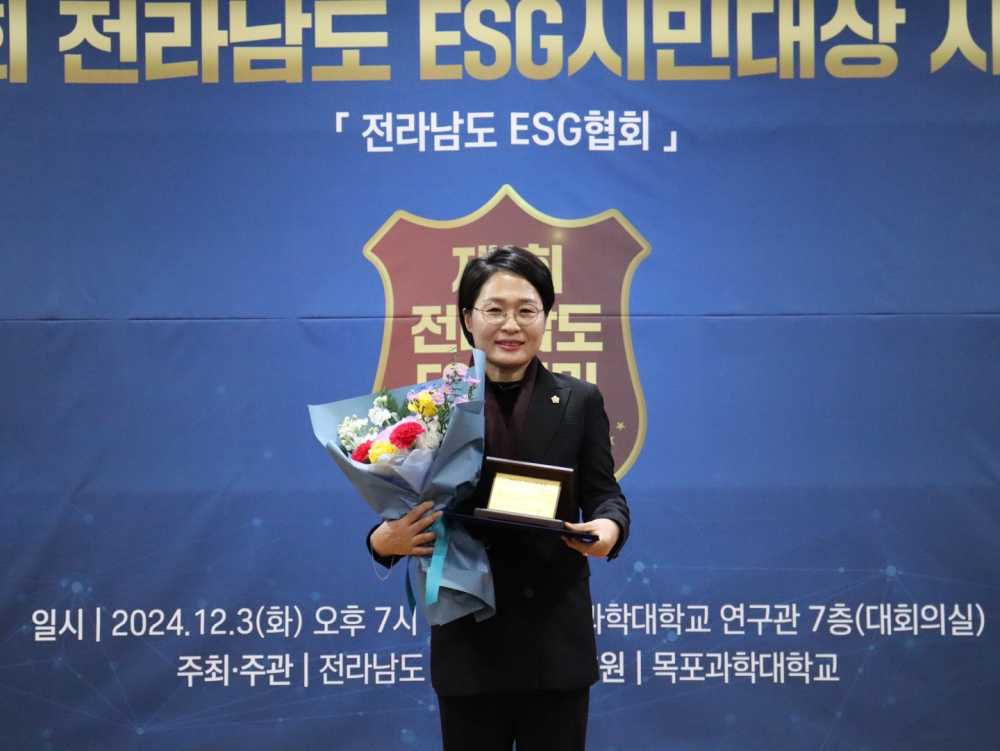 ▲ 민덕희 여수시의원 모습.ⓒ민덕희 여수시의원