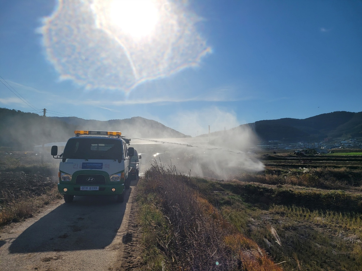▲ 여수시, 소 럼피스킨 발생에 따른 긴급 방역 조치 ⓒ여수시
