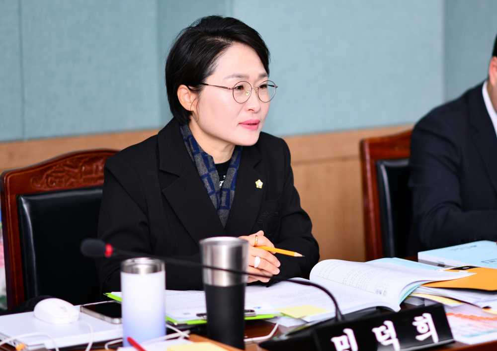 ▲ 민덕희 시의원 모습.ⓒ여수시의회