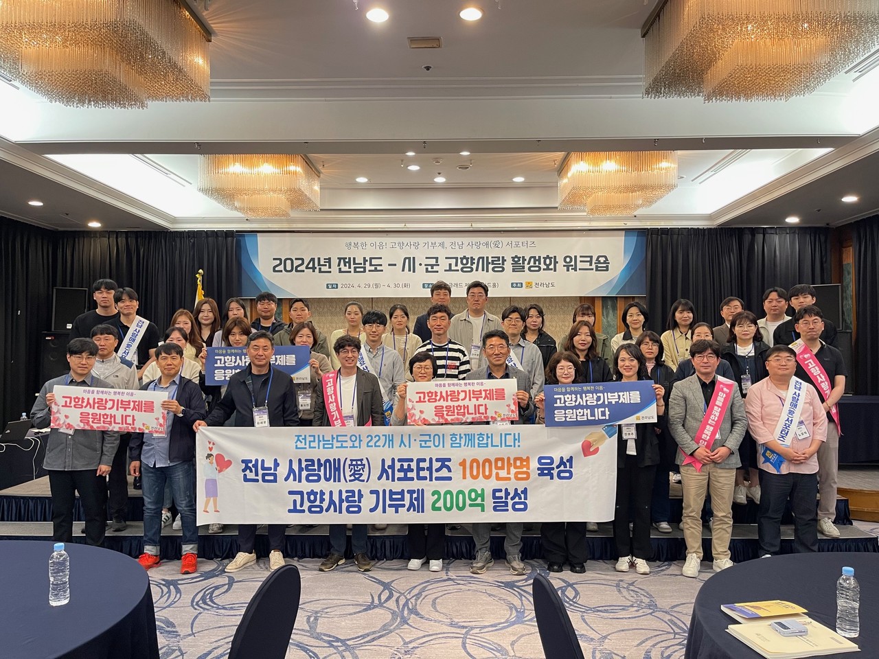 ▲전남도-시군 고향사랑 활성화 워크숍(2024)  ⓒ전라남도