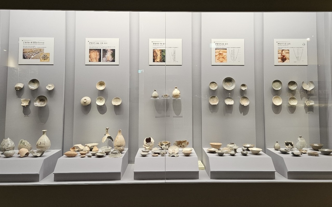 ▲ 운대리 출토유물운대리 가마터별 출토 유물 ⓒ박귀단