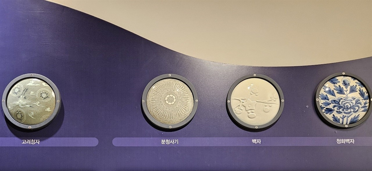▲ 우리나라 3대 도자기 (왼쪽부터) 고려청자, 분청사기, 조선백자 ⓒ박귀단