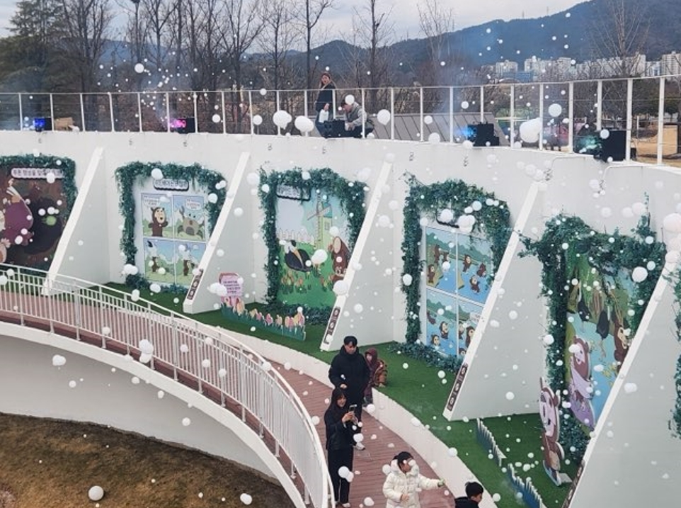▲눈이 내리는 시크릿 어드벤처 ⓒ순천시