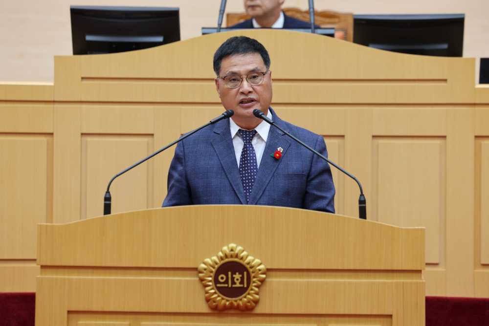 ▲ 주종섭 의원이 본회의에서 발언하고 있다.ⓒ전라남도의회