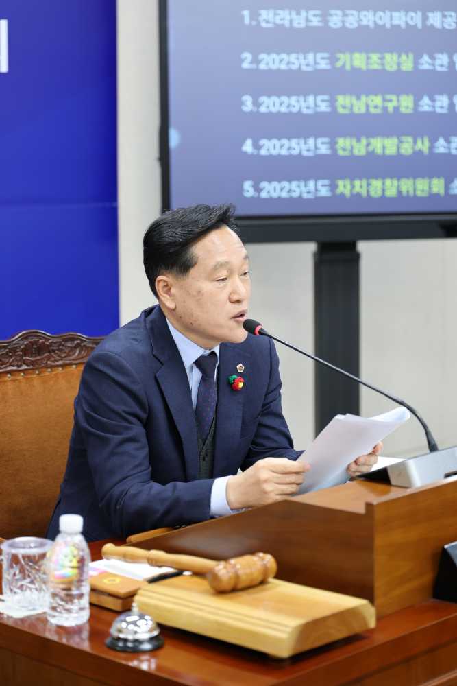 ▲ 강문성 의원ⓒ전남도의회 