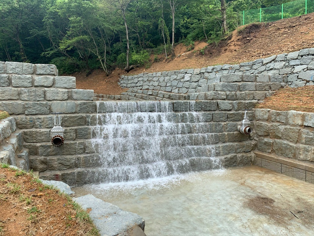 ▲산사태 재해 예방시설 ‘사방댐’ ⓒ여수시