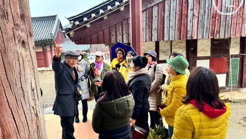 ▲오문수기자와 함께 하는 여수 이순신 답사 ⓒ 강지율