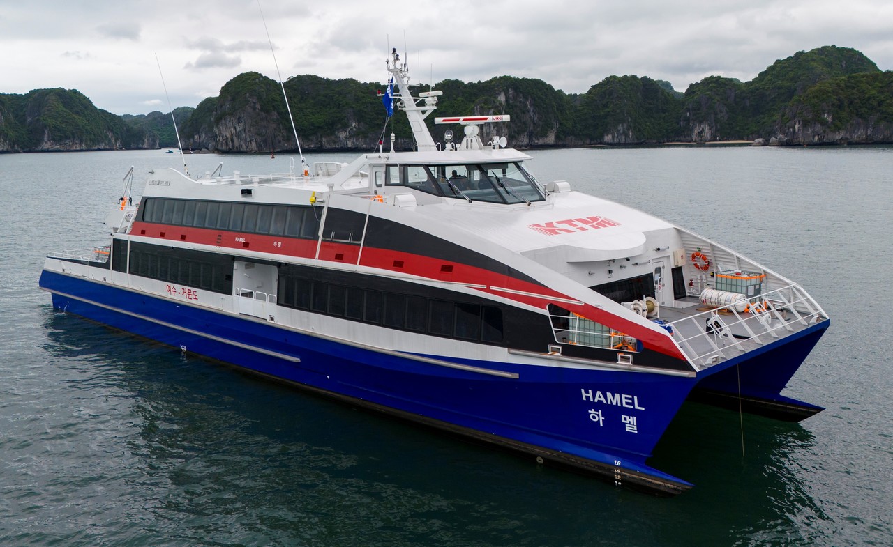 ▲여객선 반값 운임지원- 하멜호(여수-거문도 운항) ⓒ전라남도
