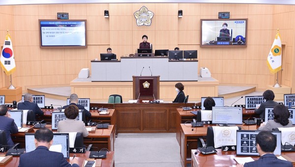 ▲여수문화재단 설립 및 운영 조례안이 18일 제244회 여수시의회 임시회 4차 본회의를 통과했다. ⓒ여수시